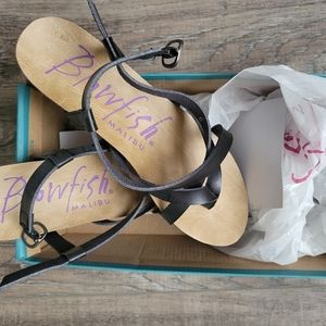 Blowfish Women's Sandal - Granola Fisherman size 6 black